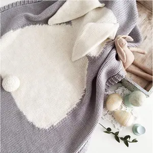 Cynthia Lovely Hot Sale 100% Cotton Material <strong>Woven</strong> Cotton <strong>Blanket</strong> - Product Image 1