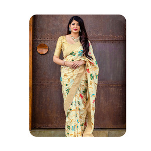 ชุดส่าหรีผ้าไหมสไตล์ปากีสถานสำหรับผู้ใหญ่ชุดกระโปรงผ้าคอตตอนเนื้อนุ่มสำหรับโอกาสพิเศษและงานปาร์ตี้ - Product Image 1