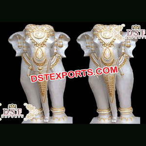 Elefante DE BODA Tema Entrada Prop Fibra dorada Elefante Decoración Estilo único Decoración de la boda Fabricante Decoración de la boda - Product Image 6