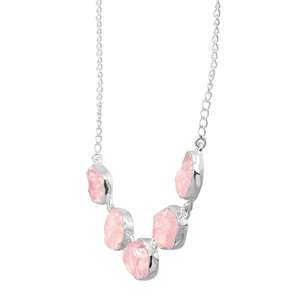 Quartz rose brut naturel Druzy belle semi-précieuse 925 pendentif en argent sterling massif en gros usine de bijoux inde - Product Image 2