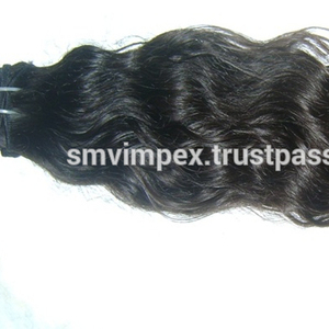 100% Cabellos humanos. Extensiones de cabello natural virgen ondulado sin procesar, extensión de cabello humano indio del sur de calidad. - Product Image 2