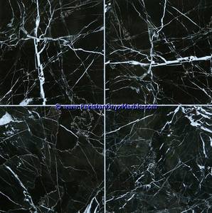 Hermosas Baldosas de Mármol, Mármol Negro Zebra, Piedra Natural - Product Image 2