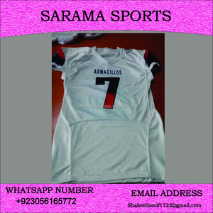 Ensemble de maillots de football américain de haute qualité sur mesure, uniformes pour adultes et jeunes imprimés par sublimation et respirants - Product Image 3