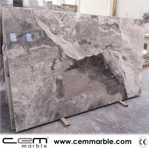 2023 gris real 2cm de espesor personalizable losa de mármol turco azulejo de travertino pulido de alta calidad piso de lujo villas decorativas - Product Image 3