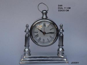 Reloj de mesa redonda de aluminio fundido de gran venta, exhibición de aguja de cuarzo, decoración del hogar con calendarios disponibles, otros acabados hechos de Metal - Product Image 4