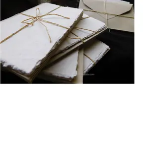 Trapo de algodón hecho a medida Papeles de dibujo hechos a mano Papel especial con bordes de cubierta para acuarelas y Colores acrílicos - Product Image 1