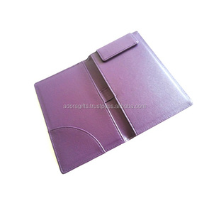 Cubierta de menú de cuero PU hecha a mano con soporte para billetes duradero Diseño personalizable y buena calidad - Product Image 1