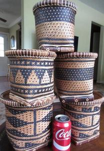 100% Handmade Craft Storage <b>Baskets</b> with Natural <b>Bamboo</b> Hot Collection No Minimum Quantity - Product Image 6