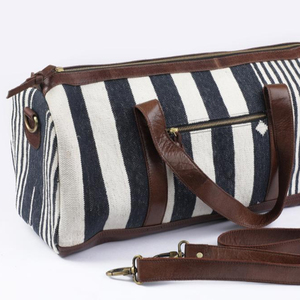 Sac de voyage pliable unisexe en cuir véritable de qualité supérieure léger avec fermeture à glissière meilleur prix - Product Image 1