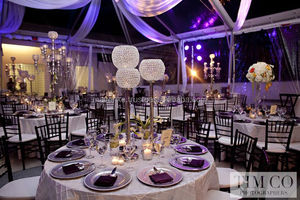 Glamour argent acrylique cristal gobelet métal bougeoir fleur boule support pour mariage table centre de table - Product Image 6