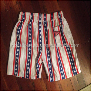 Shorts de Baño Personalizados con la Bandera Estadounidense Sublimada - Product Image 2