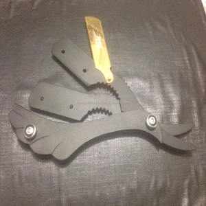 Maquinilla de afeitar recta de acero inoxidable para hombre, venta al por mayor - Product Image 2