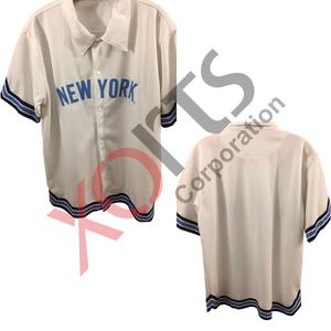 Camiseta de Béisbol Personalizada por Sublimación para Hombre, Diseño OEM, Personalizable, Lisa, con Botones, Transpirable, Ligera, Tejido Personalizado - Product Image 1