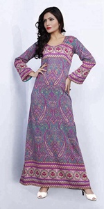 Nueva colección de nuevo diseño de impresión de CRAPE KAFTAN caftán 2018 - Product Image 2