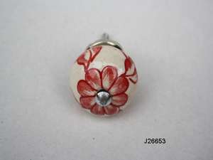 วาดด้วยมือลูกบิดเซรามิกแบบดั้งเดิมในหลายสีและรูปแบบสำหรับห้องครัวห้องนอนห้องนั่งเล่นตู้และลิ้นชักดึง - Product Image 3