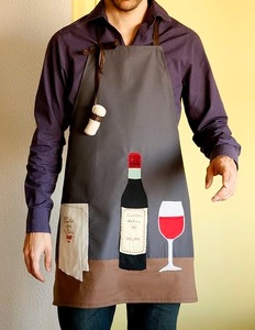 ผ้ากันเปื้อนแขนกุดสีแดงพร้อมกระเป๋าเครื่องมือผ้าใบหนังคาดเอวทุกวันสำหรับชาวสวนโรงแรมและผู้ใช้เครื่องมือ - Product Image 2