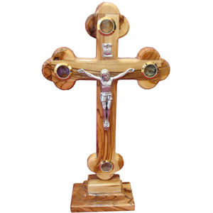 Bethlehem โรงงานผู้ผลิตยืนไม้มะกอกออร์โธดอกข้ามกับสี่องค์ประกอบดินแดนศักดิ์สิทธิ์ - Product Image 1