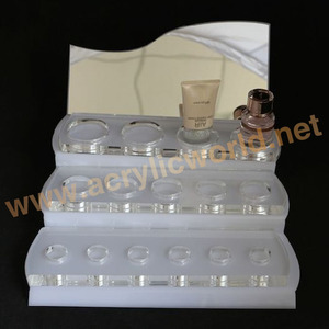 Présentoir de comptoir de produits cosmétiques de maquillage acrylique personnalisé OEM Chine usine présentoirs de bouteilles cosmétiques - Product Image 2