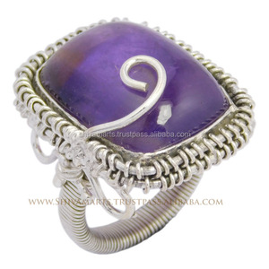 Offre Spéciale 925 Sterling Silver Amethyst Stone Ring Finger Eternity Vermeil Rings Beautiful Fashion Silver Jewelry - Product Image 2