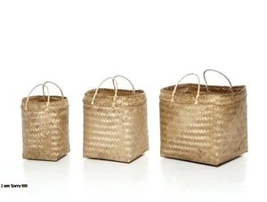 Cestas de almacenamiento de bambú hechas a mano 100% para uso diario y almacenamiento de alimentos sostenibles y baratas - Product Image 5