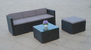 Meubles de jardin en rotin Pe, ensemble modulaire, vente à bas prix avec revêtement en poudre, acier galvanisé - Product Image 6