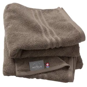[Wholesale Products] HIORIE Imabari towel Cotton 100% HOTEL'S Small Bath Towel 45*100cm 400GSM Soft Low MOQ Luxury Design Brown