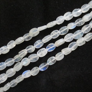 Arc-en-ciel pierre de lune ovale perle pierre collier pierres ovale cristal breloques pour la fabrication de bijoux cristal femmes collier grossiste - Product Image 2