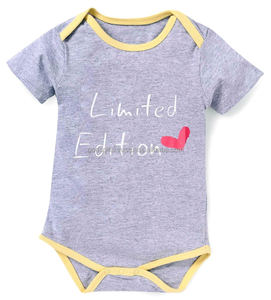 Ropa de Bebé Personalizada, Mamelucos de Manga Corta, Body para Bebé, Venta al por Mayor Barata en India, Tirupur, 100% Algodón Orgánico de Bambú, Estampado Personalizado - Product Image 2