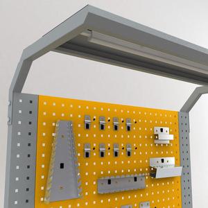 Table de travail en acier de haute qualité avec étagère stockage industriel robuste couleur moderne - Product Image 3