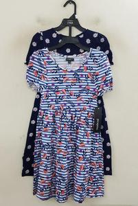 Vestido de Verano Informal de Algodón de Manga Corta con Estampado Floral Midi de Punto Ecológico para Niñas, Ropa de Marca de Alta Calidad - Product Image 5