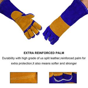 100% High Quality Leather Welding Gloves for Adults Synthetic Leather Hand Protection for Safety Welder's Wear - Product Image 5