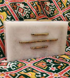 High Quality Resin & Wood <b>Beaded</b> Clutch Bag Crossbody Bag Boho <b>Handbag</b> for Women at Low Price by LUXURY CRAFTS - Product Image 3