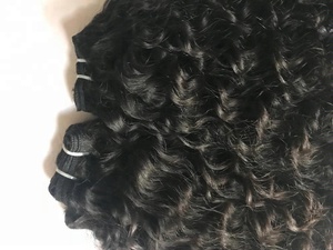 Venta al por mayor de calidad superior negro oscuro cutícula alineada solo dibujado Virgen indio Remy extensiones de cabello humano - Product Image 3