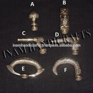 Asas de latón de imitación antiguas para bastones, paraguas, bastones, modelo de hierro pulido y tallado para decoración del hogar - Product Image 2