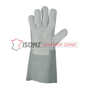 Guantes de Soldadura de Piel de Cabra, Anticorte, Antideslizantes, Anti-Impacto, para Soldadura TIG/MIG, Guantes de Seguridad para Conductores, Talla Estándar, Piel Dividida de Grano Estándar - Product Image 3