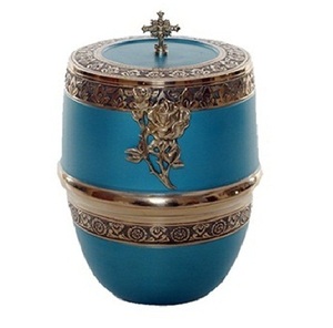 Urne funéraire en métal, finition colorée, urne commémorative pour adultes, urne pour cendres, violet brillant, urne funéraire en métal pour adultes - Product Image 6