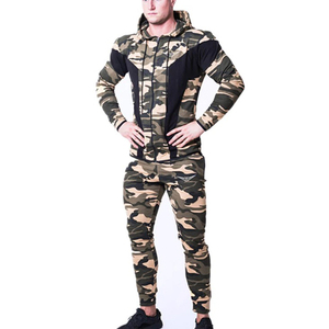 Diseño de camuflaje, ropa deportiva ajustada, ropa de entrenamiento y jogging, chándales, chándales, conjuntos de 2 uds., chándal de secado rápido de gran tamaño para hombre, 500g - Product Image 2