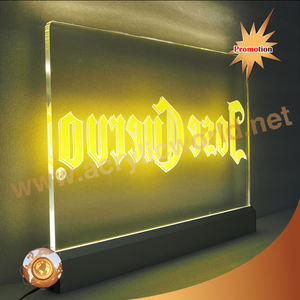 Panneau en acrylique gravé au Laser, panneau mobile à LED, lumineux - Product Image 3