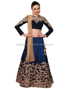 Designs Lehenga Choli brodés Zari à la mode pour adultes vêtements indiens et pakistanais - Product Image 1
