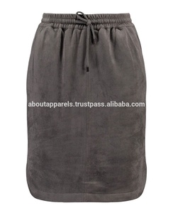 กระโปรงทรงดินสอหนังแท้สีดำมีซิปด้านหลังระบายอากาศได้ดี - Product Image 3