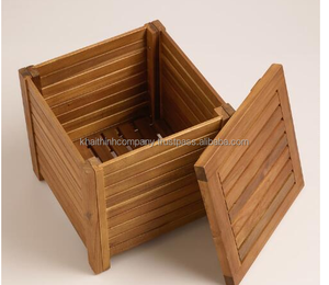 Outdoor <b>Wooden</b> <b>Garden</b> Storage <b>Box</b> <b>for</b> Outdoor Furniture - Product Image 2