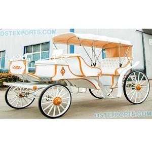 Carruaje de caballos Victoriano de estilo abierto Carruaje de caballos de estilo victoriano Carruaje de caballos victoriano negro - Product Image 3