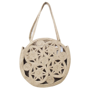 Customized Wholesale Jute Bag Hand Braided Jute Grocery Bag Boho Fashion Woven <b>Storage</b> Bag - Product Image 5
