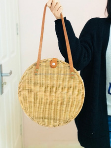 กระเป๋าถือหวายทรงกลมขนาดใหญ่กระเป๋ามีสไตล์ดีไซน์ใหม่จากเวียดนาม - Product Image 2
