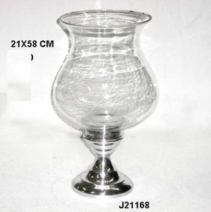 Portavelas de aluminio fundido de gran venta con pulido de espejo y chimenea de cristal para el hogar, Navidad, boda, decoración del hogar - Product Image 5