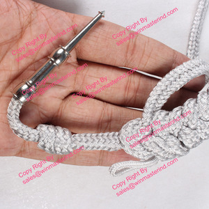 Aiguillette de uniforme dorada/plateada, cordones trenzados para hombro, fourragère francesa, Win Master Pakistán - Product Image 2