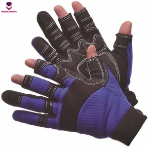 Guantes de seguridad para hombre, manguitos de agarre de cuero XL, para trabajo de soldadura, mecánica, Industrial, resistente, negro - Product Image 2