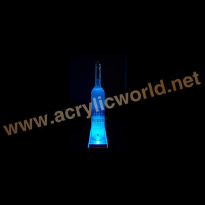 Présentoir de bouteilles de vin à LED en acrylique, base d'exposition/présentoir de bouteilles de liqueur en acrylique, compteur d'exposition de vin - Product Image 1