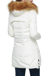 Doudoune avec capuche et garniture en fourrure pour femme, manteau d'extérieur à capuche, avec fermeture éclair, blouson d'hiver, offre spéciale - Product Image 3