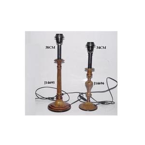 Lampe en laiton avec finition Patina, Style bougeoir, lampe de Table, finition métallique faite - Product Image 5